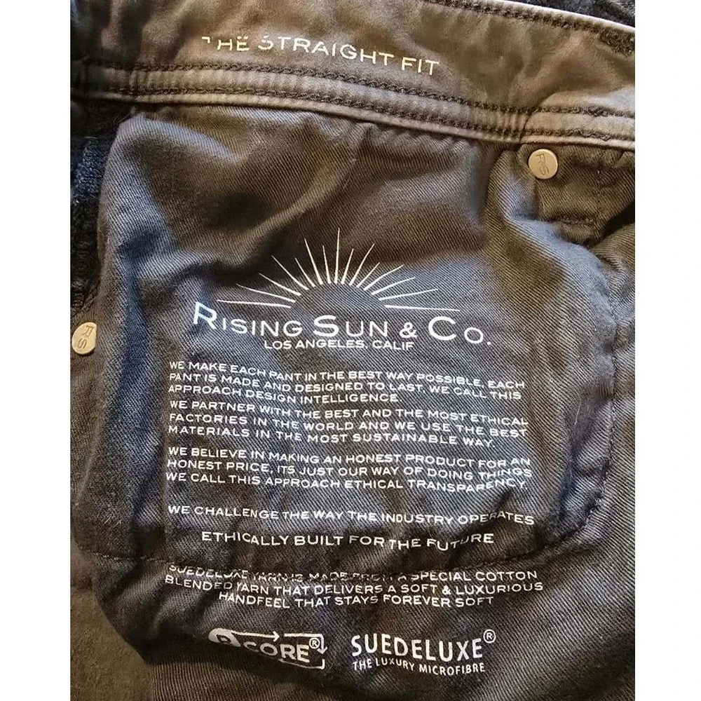 Rising‎ Sun & Co Los Angeles Mens Charcoal Gray Straight Leg Pants 40x32